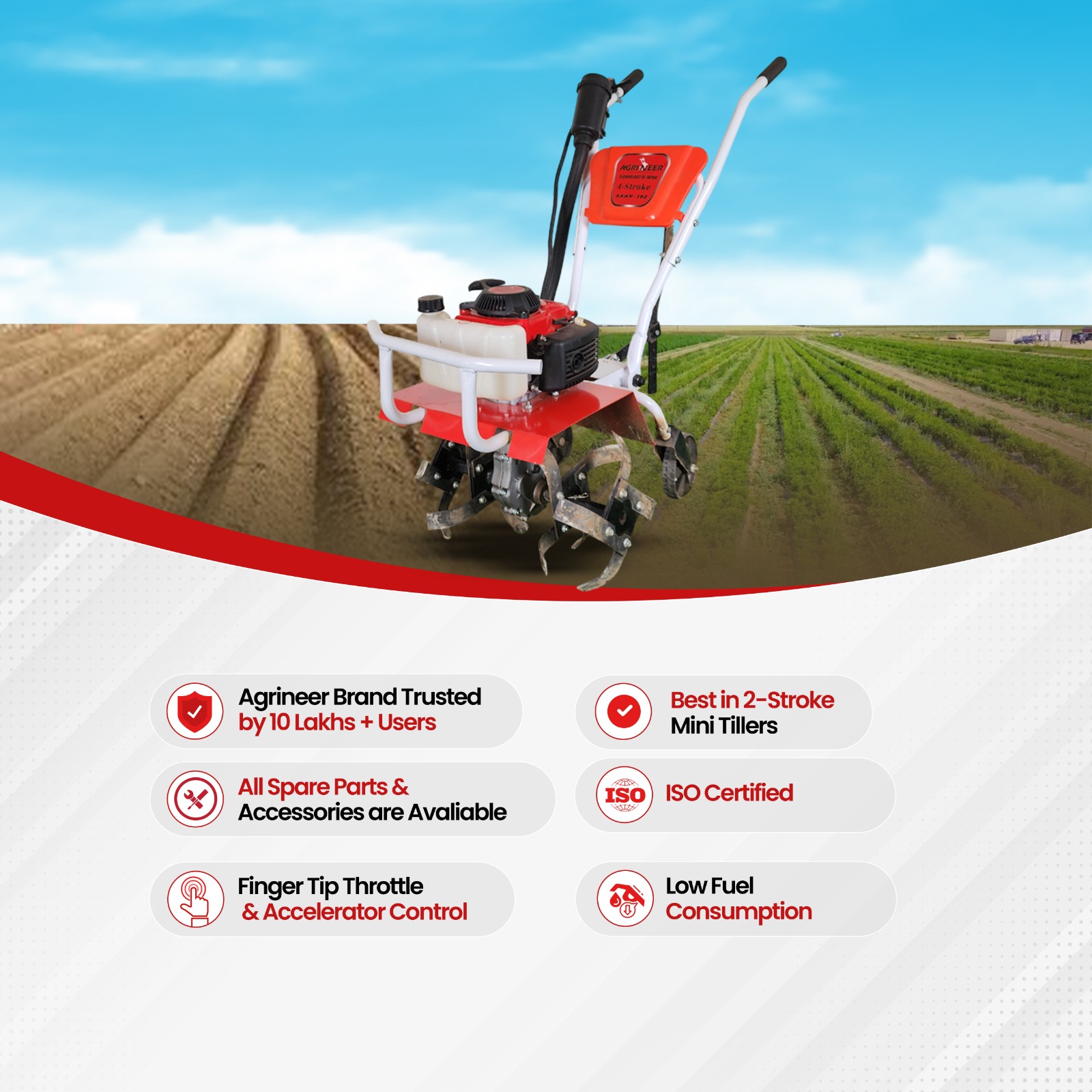 Mini Power Weeder Weeder 4 stroke - Image 2